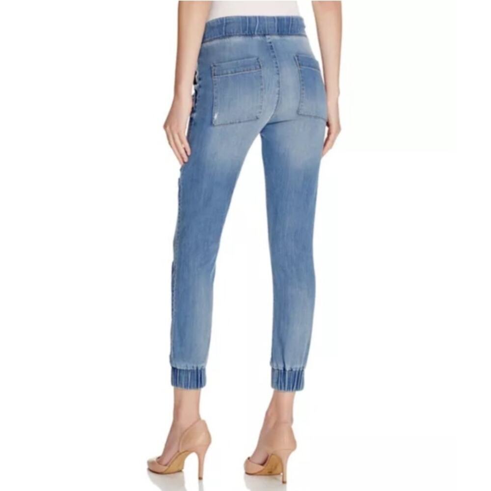 Bella Dahl Distressed Denim Pocket Jogger Pants Venice Wash Size S - Picture 2 of 12